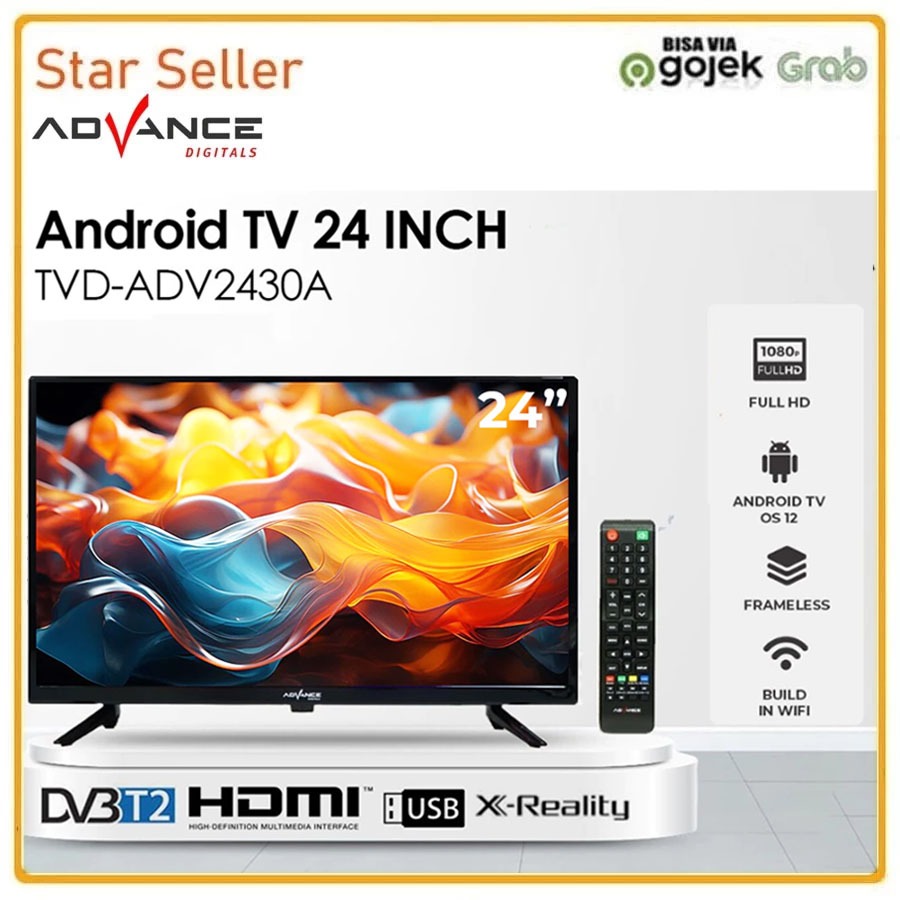Advance Smart TV Led Digital ADV2430A Android TV 24 inch
