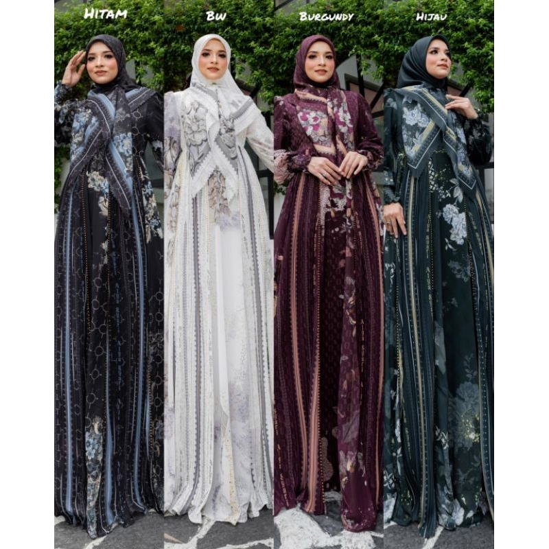 (BISA COD) Gamis Syari Safeera Series by Alya Syari Original