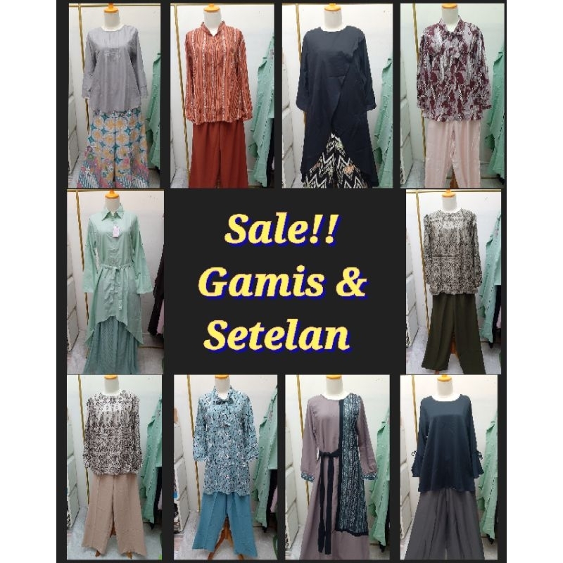 SALE NGABISIN STOK Aneka Gamis dan Setelan Celana/Kulot | Sale Ambyar