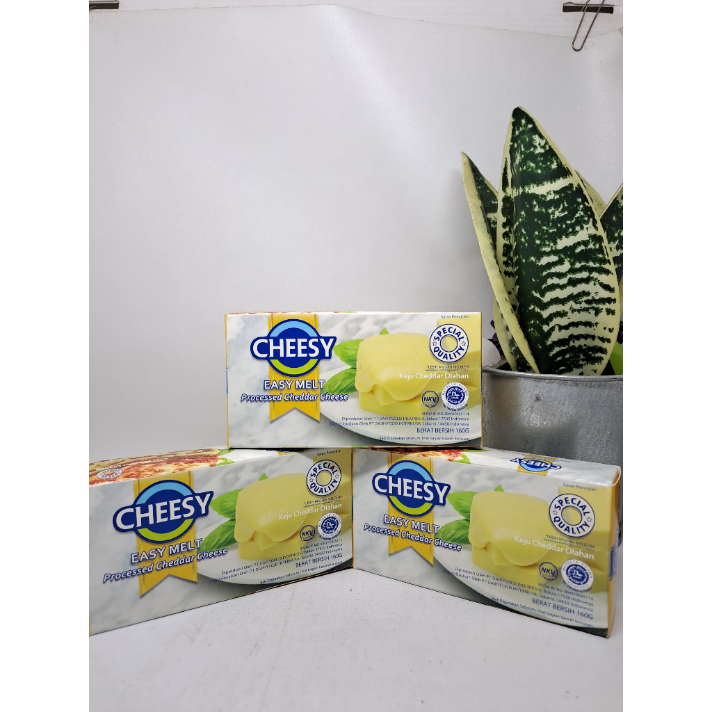 

Cheesy Easy Melt Cheddar Cheese 160G - Keju Cheedar Mudah Mencair