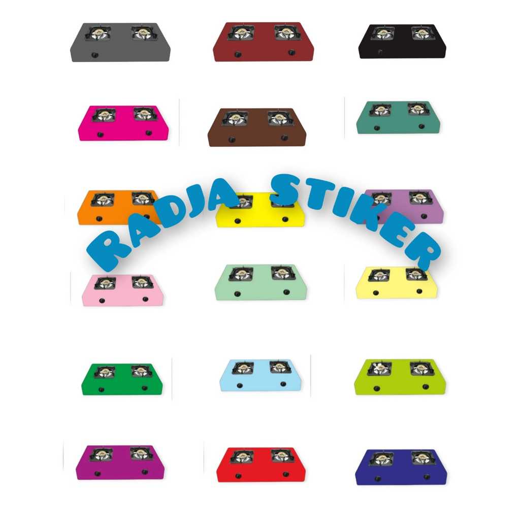 STIKER KOMPOR 2 TUNGKU POLOS
