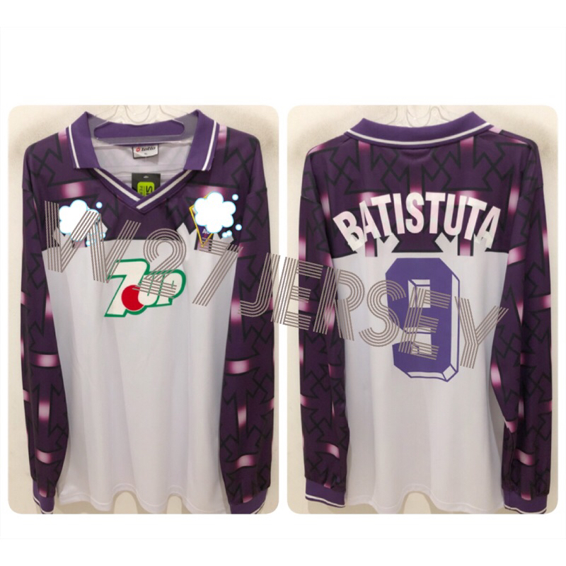 JERSEY RETRO - FIORENTINA AWAY LONGSLEEVE 1992-1993 name player Batistuta