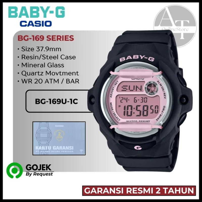 Jam Tangan Wanita Digital Casio Baby-G BG-169U-1CDR BG169U ORIGINAL Garansi Resmi