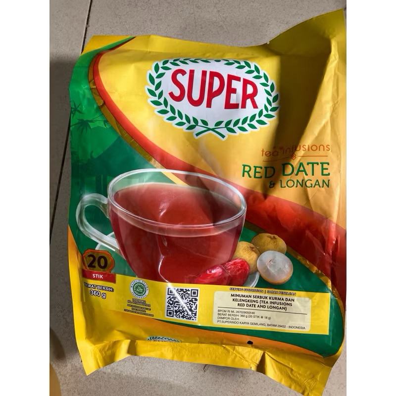

Super Instant Red Date & Longan Tea / Teh Angco Isi 20 Sachet @18 gr