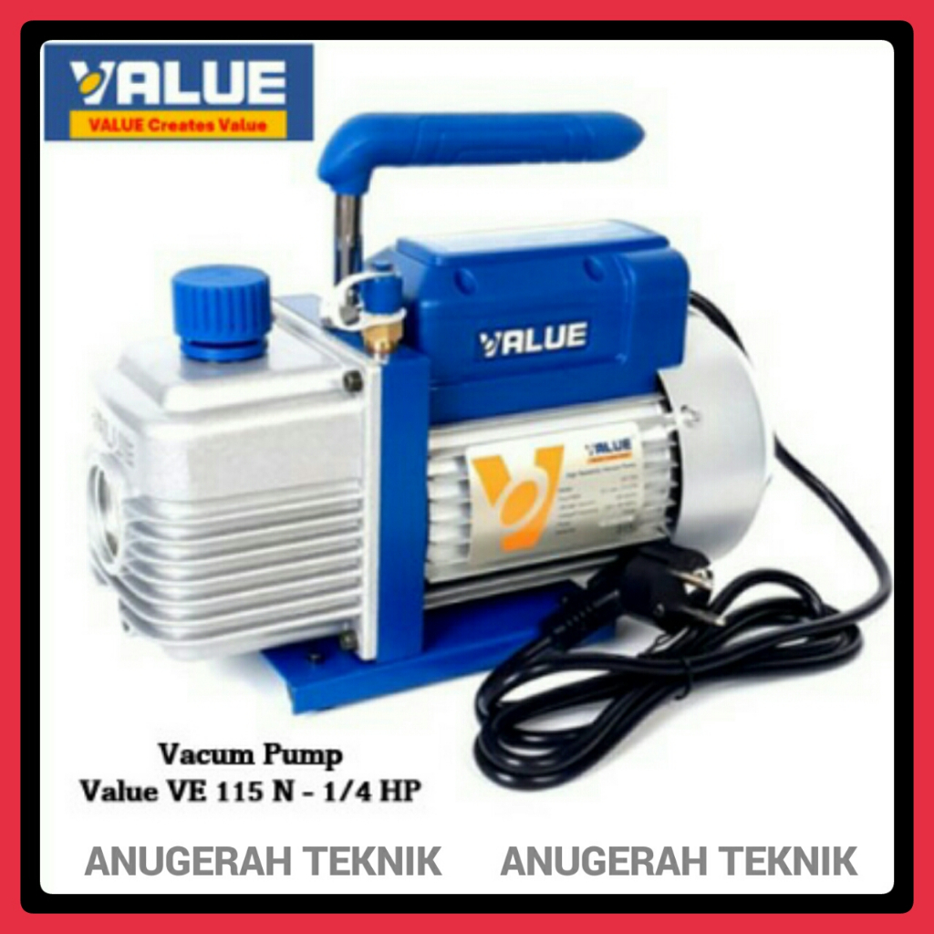 MESIN POMPA VACUUM AC VALUE VE 115 N 1/4 PK .VACUM PUMP AC VALUE VE 115 N 1/4 hp