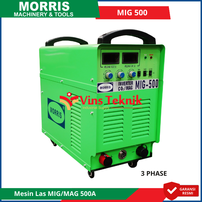 MORRIS MIG 500 Mesin Las Travo Las Trafo Las MIG MAG CO2 Las Inverter 500A MIG500