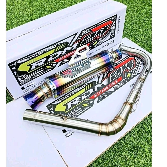 Knalpot Salemba Ceklis Jungstyle Original RDM24 EXHAUST PNP Untuk Aerox New/Old Vario New Nmax New i