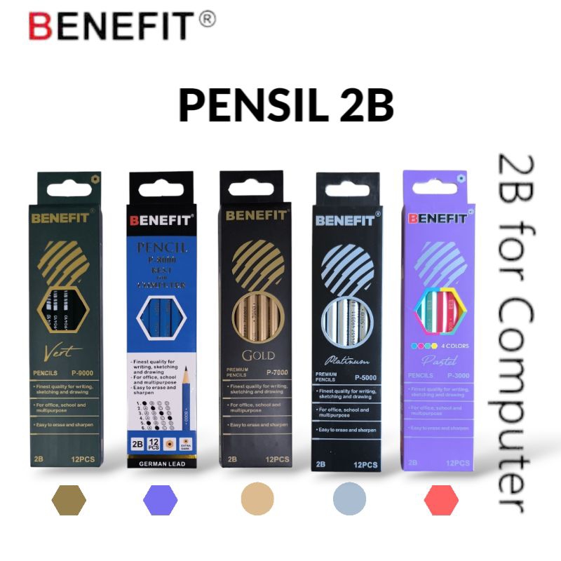 

PENSIL 2B MERK BENEFIT (LUSIN)