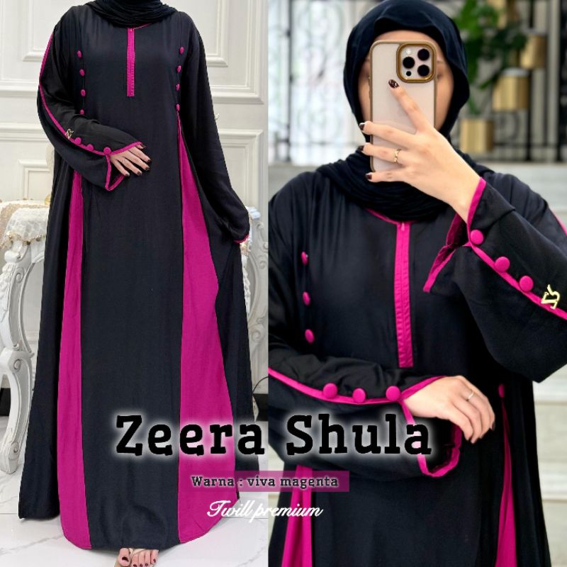 aisyahproduk | Daster Arab Zeera Shula - Dress twill premium - gamis twill premium