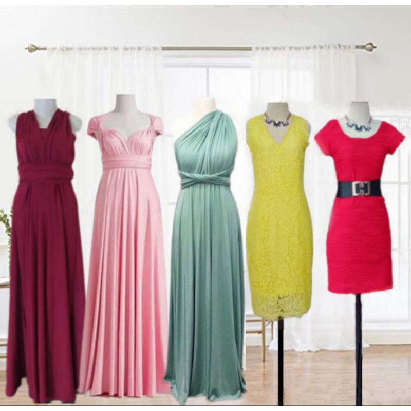 BAJU EX BUTIK GAUN DRESS MAXI MIDI MINI BRANDED PREMIUM