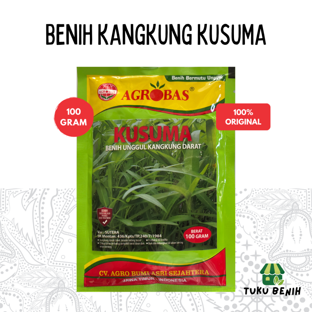 Benih Kangkung Kusuma 100 Gram - Agrobas