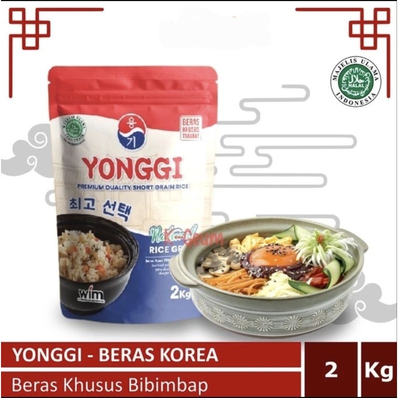 

Halal Beras Yonggi Short Rice Grain cocok masakan Korea Bibimbap Pulen dan Wangi