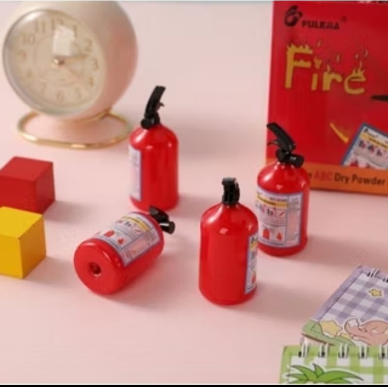 

Rautan Pensil Bentuk Pemadam Kebakaran 1 Box 32pcs || Serutan Pensil Lucu