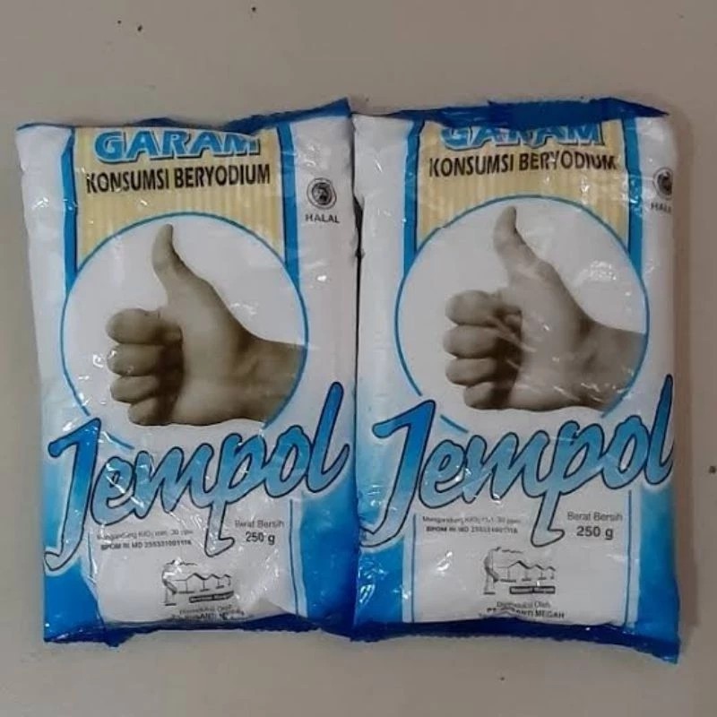 

Garam Meja Jempol 250gr Garam Halus Masak Original / Garam Cap Jempol