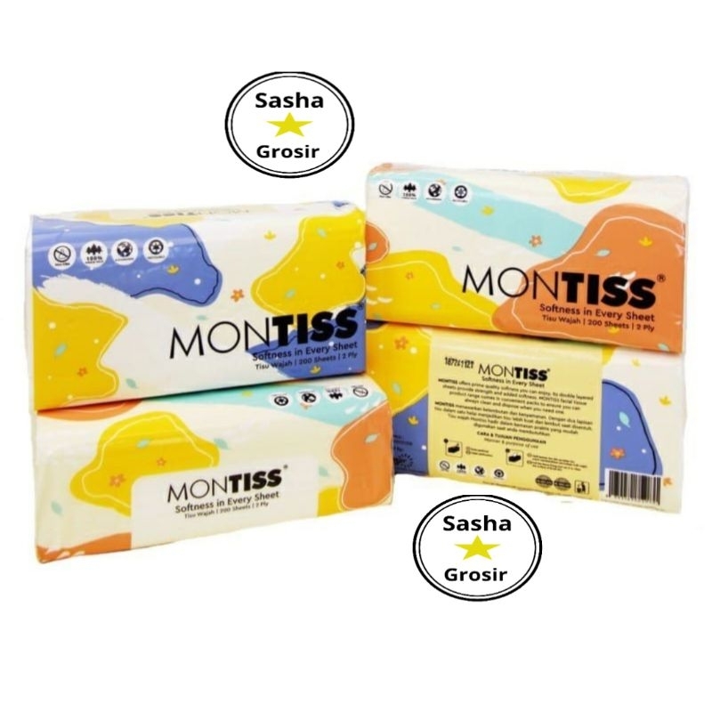 TISSUE MONTISS 200 SHEETS  / TISU MURAH MONTISS