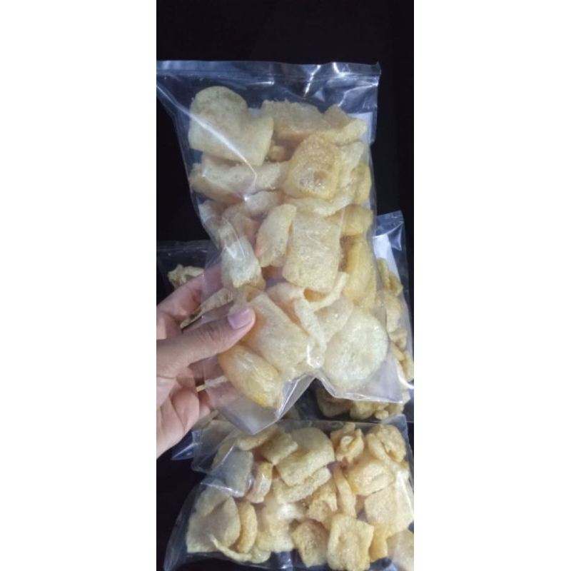 

kerupuk kulit sapi asli/kikil goreng/tunjang goreng versi kotak kotak