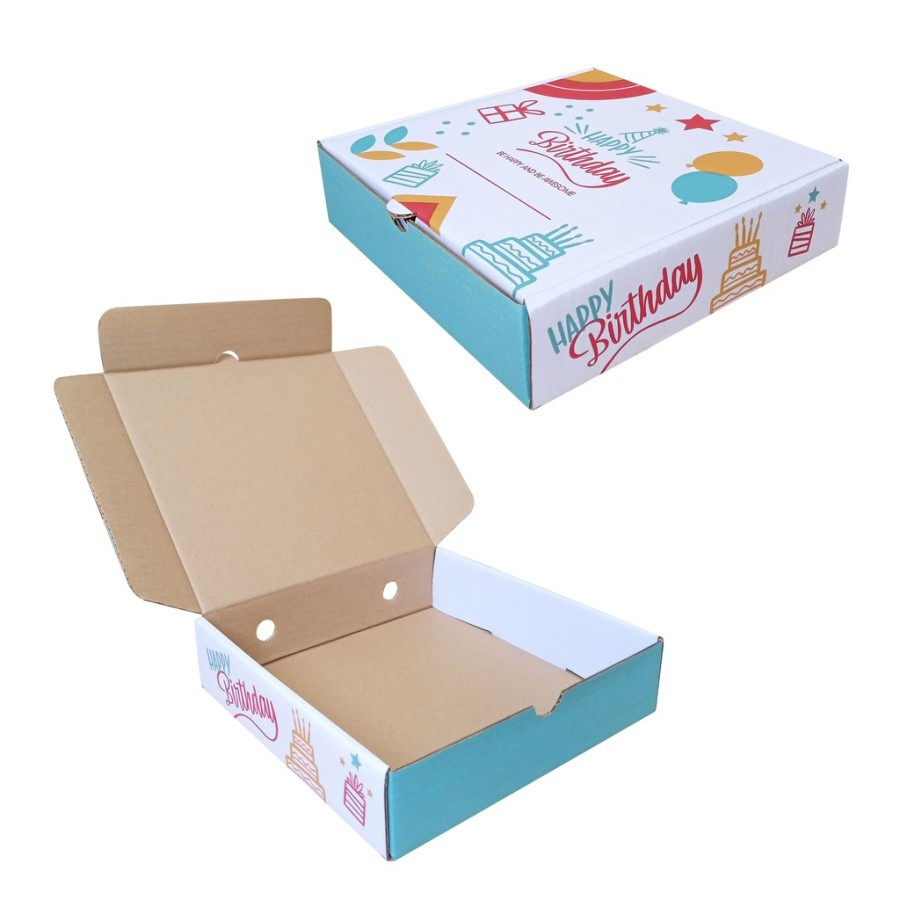 

kardus happy birthday 21x21x5 cm kotak kado hadiah souvenir packaging ulang tahun box ultah