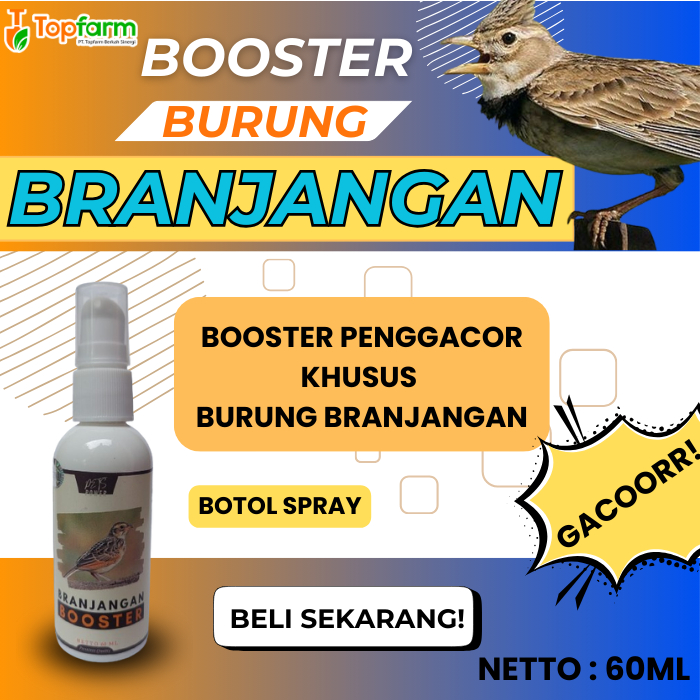 Vitamin Burung Branjangan 60ML/ Vitamin Penggacor Burung Branjangan/ Vitamin Booster Burung Branjang