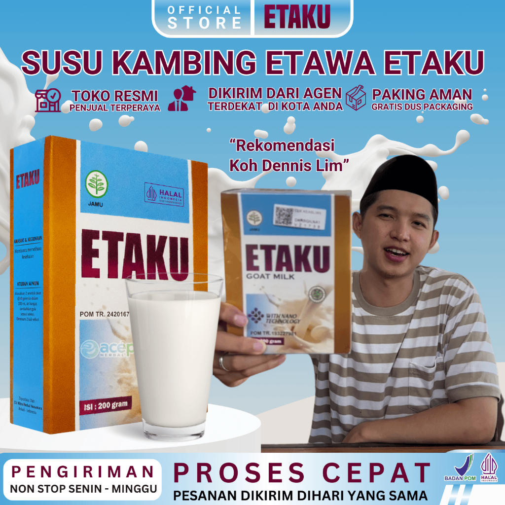 

Susu Kambing Etawa Etaku Goat Milk Walatra Etaku Solusi Untuk Peninggi Badan Sesak Nafas Asma Kolesterol Tinggi Osteoporosis Atasi Nyeri Sendi Tulang Lutut Syaraf Saraf Kejepit Herbal