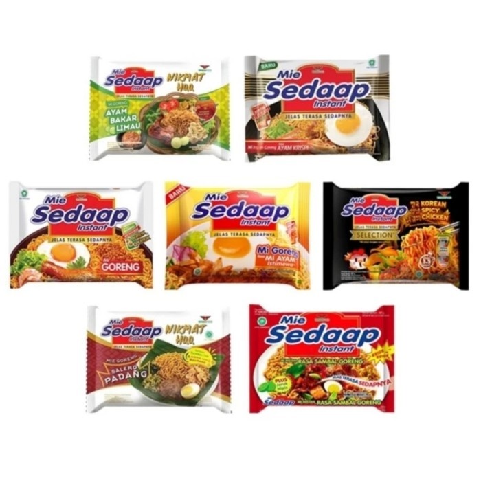 

MIE SEDAAP Goreng & Kuah (1dus) Baked Soto Korean Food Noodles / PAKET 1 KARTON MIE SEDAAP INSTANT 75gr 90gr 92 gr x 40 MIE SEDAP