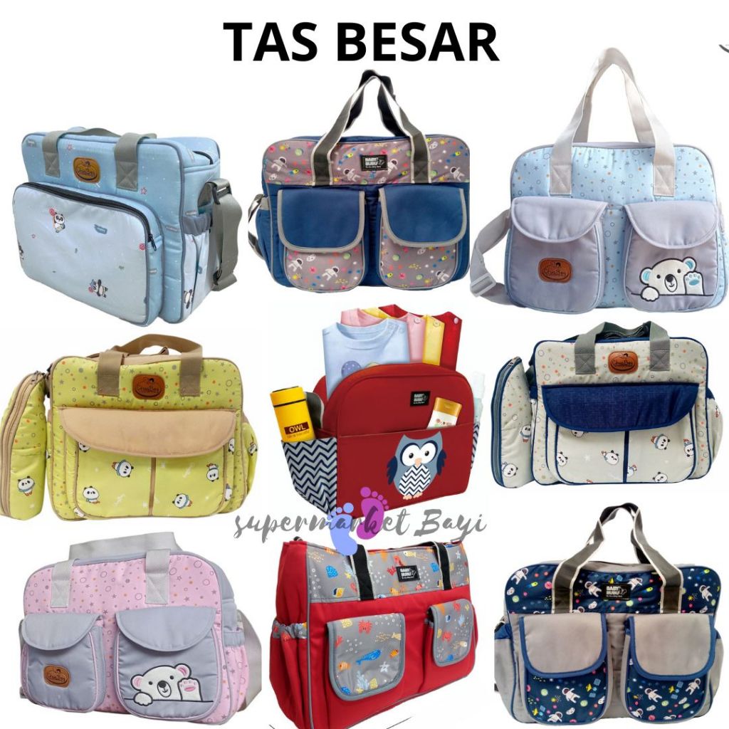 SHAUN BABY TAS BAYI BESAR / CHUGBOG BABY TAS BAYI BESAR / TAS KEPERLUAN BABY / LARGE DIAPER / TAS TR