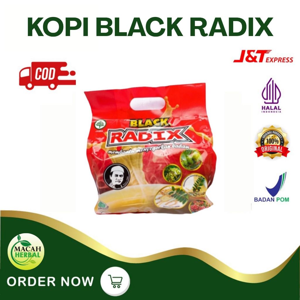 

Kopi Black Radix HPA Malaysia isi 20 sachet | 32 sachet Original Kopi Radix ASLI / Kopi Stamina Pria