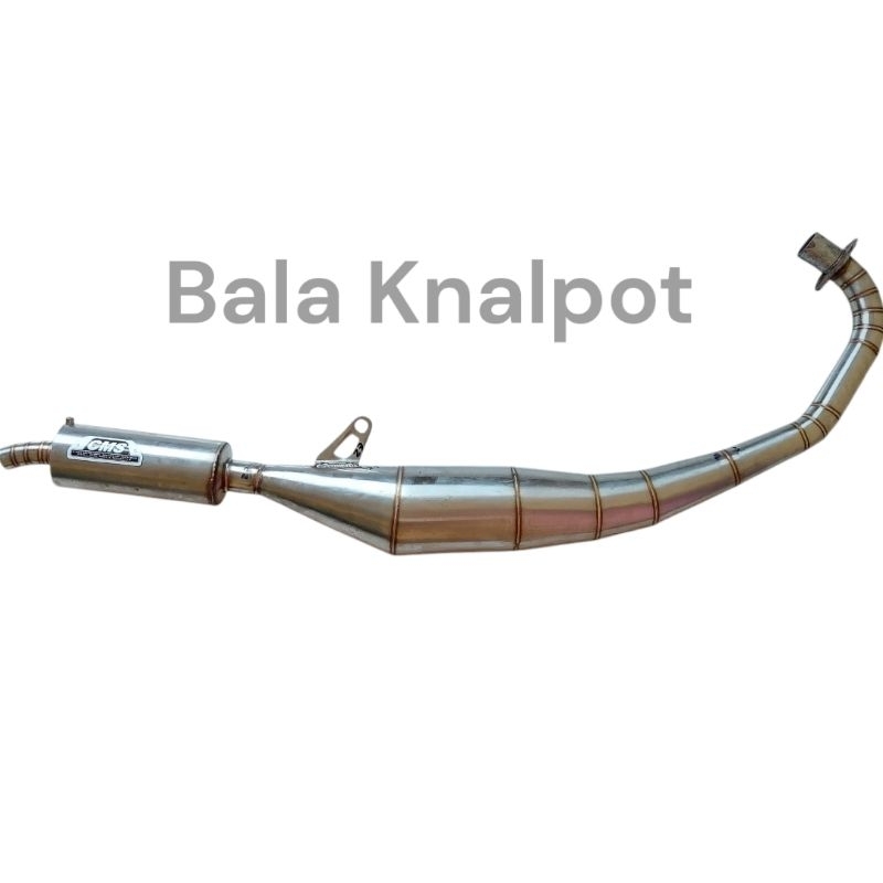 Knalpot satria 2 tak standar racing stainles CMS