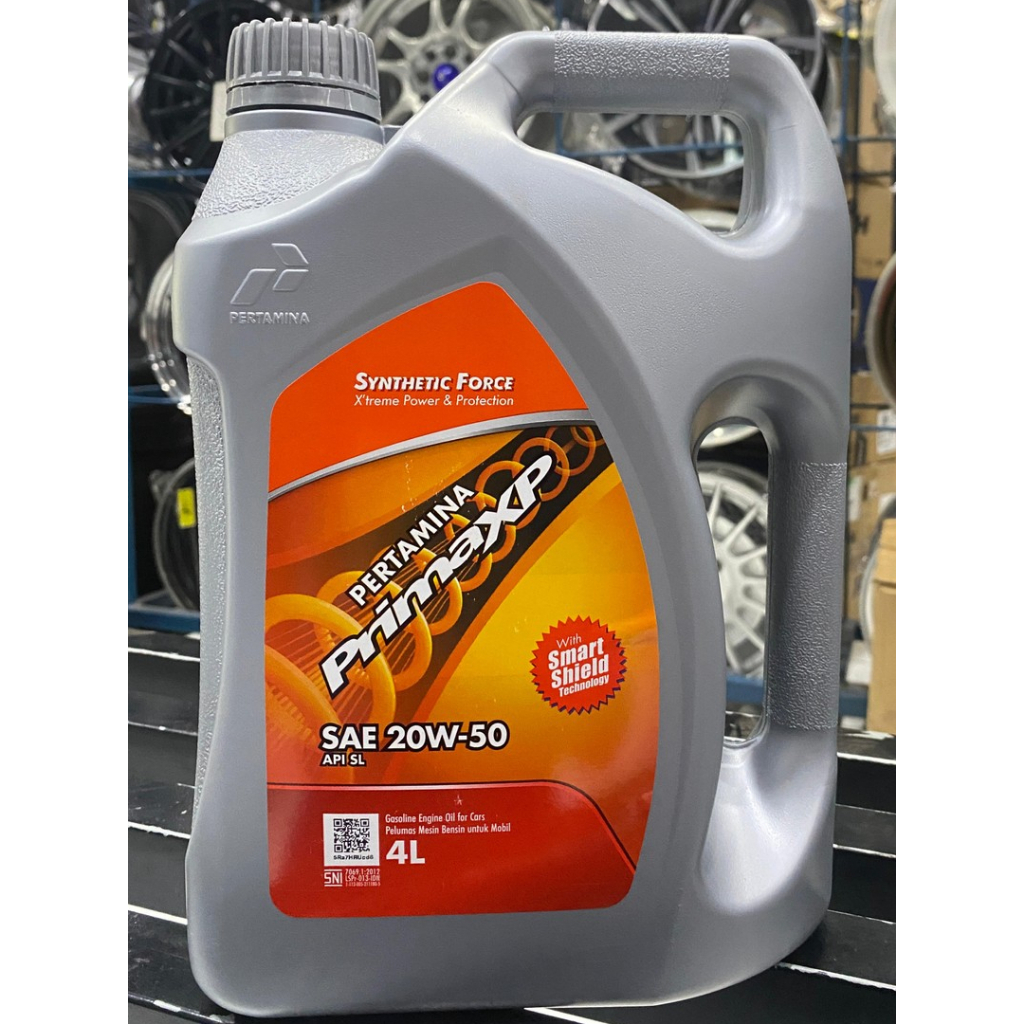 ASLI PERTAMINA PRIMA XP 20W-50 4 LITER ORIGINAL OLI MESIN MOBIL BENSIN