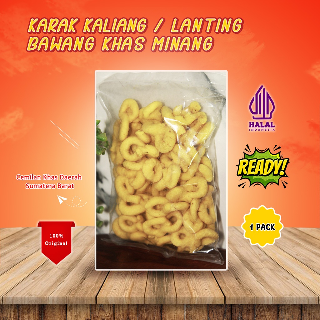 

Kerak Kaliang Lanting Bawang Khas Minang Sumatera Barat Gurih Original Renyah kue 88 Lapan Lapan