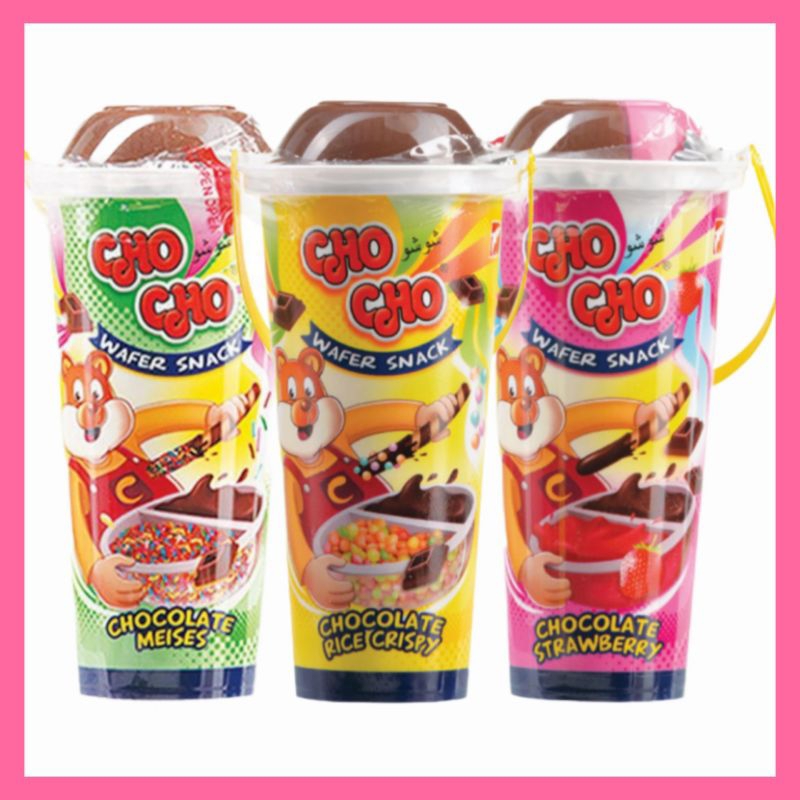 

cho cho wafer Snack coklat stoberi rice 35gr