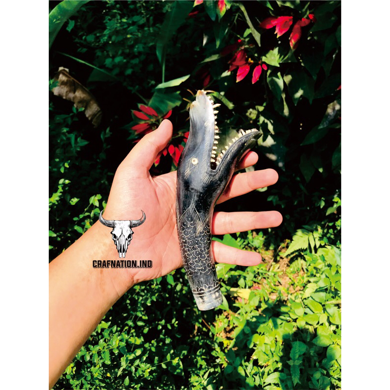 Gagang golok full tanduk