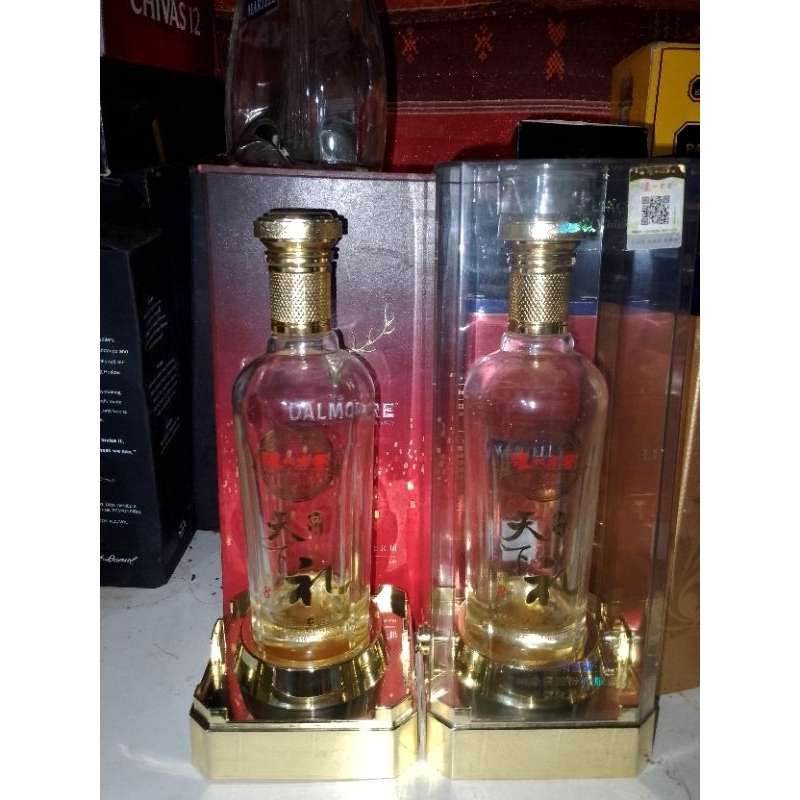 botol bekas minuman import untuk hiasan