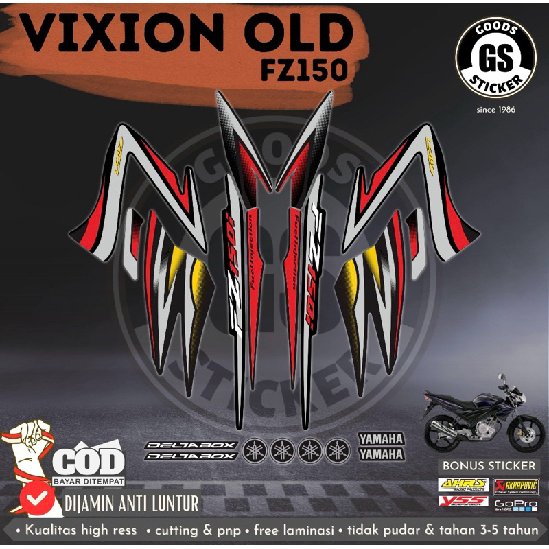 (COD) Striping Variasi Vixion Old FZ150 - Yamaha Vixion FZ150