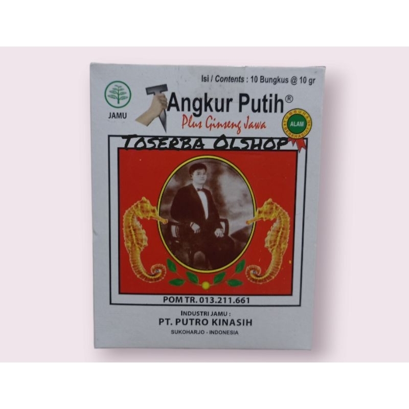 

Jamu tangkur putih putro + gingseng jawa joss (harga per kotak)