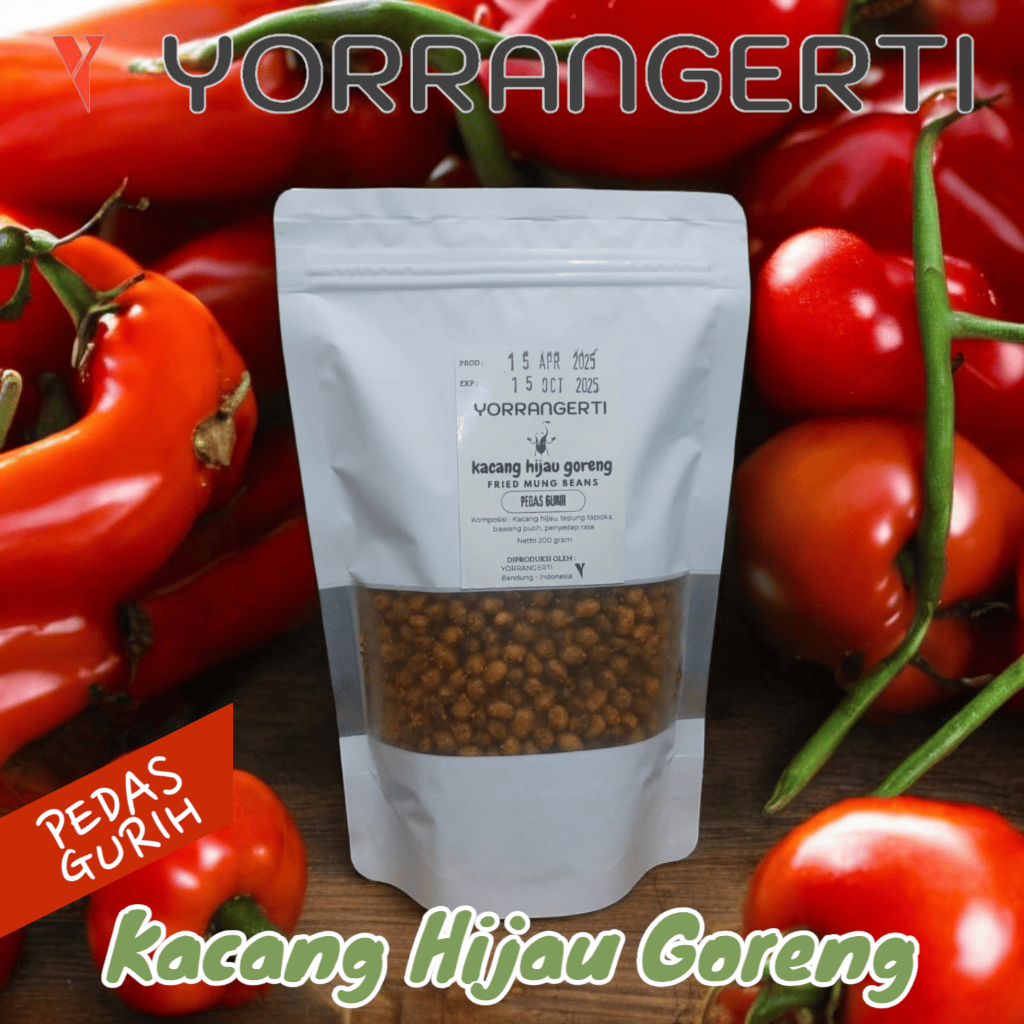 

Kacang Ijo Goreng - Pouch 100 gram - Cemilan Enak Renyah Murah Sehat Tanpa bahan pengawet