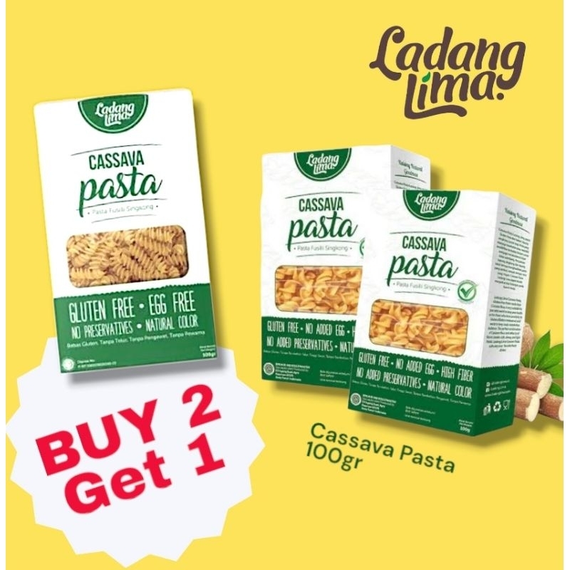 

Ladang Lima | PASTA FUSILI | Gluten Free Cassava Pasta Singkong MPASI