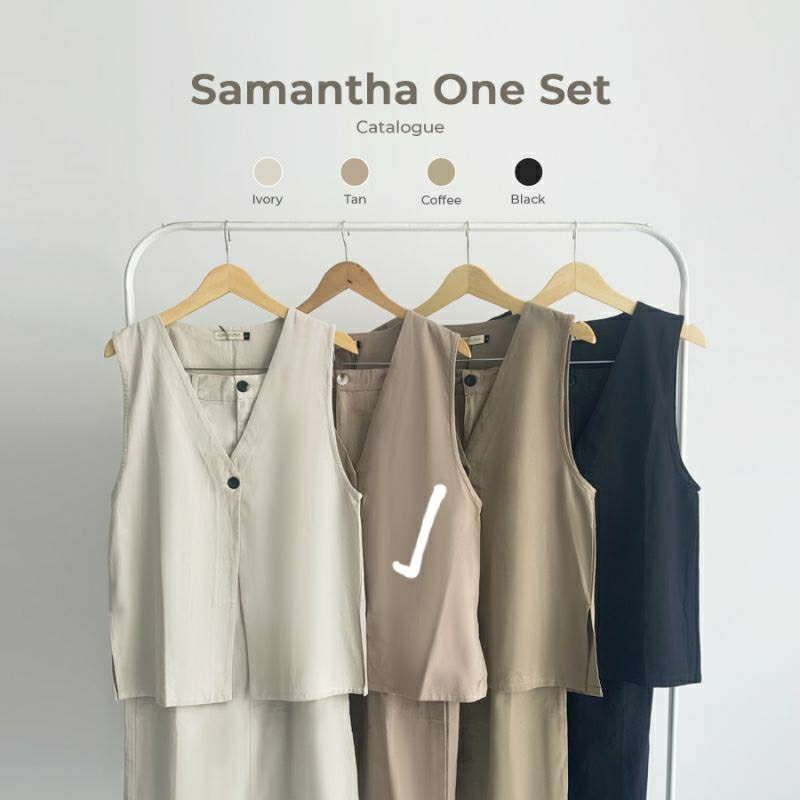 preloved samantha set warna tan by yeppu official/preloved yeppu/preloved bkn haidee orlin/preloved 