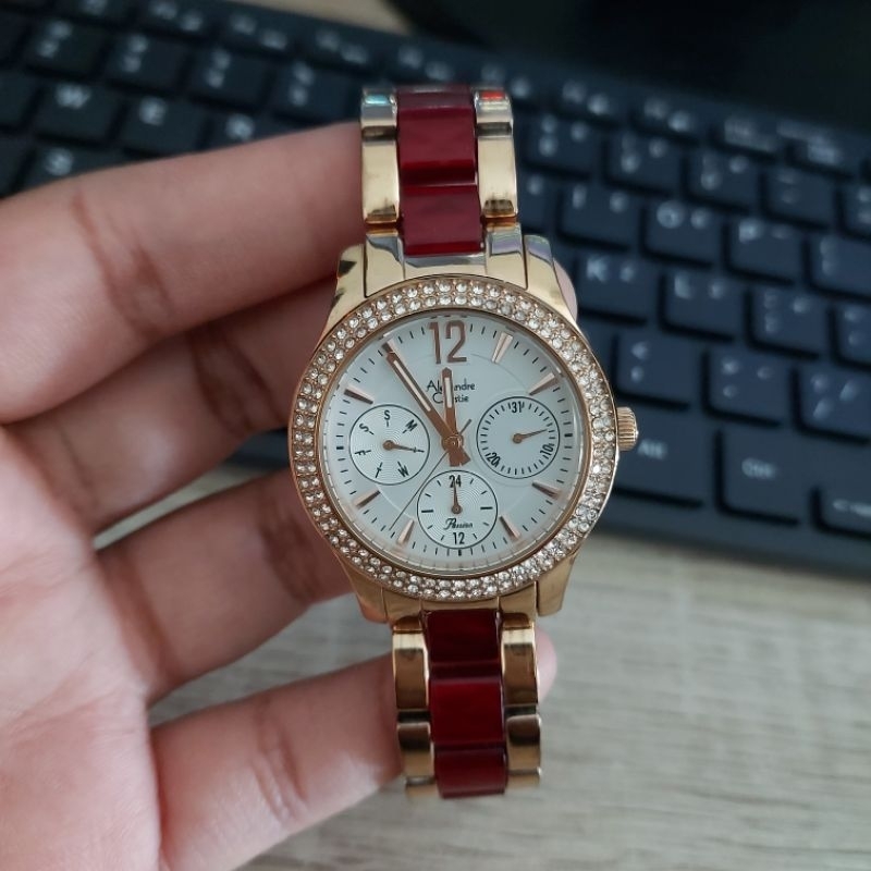 PRELOVED JAM TANGAN WANITA ALEXANDRE CHRISTIE AC2463 AC 2463 ORIGINAL SECOND