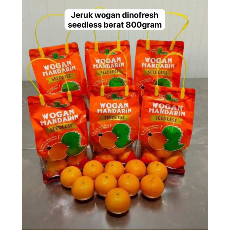 

Jeruk Wogan Dinofresh Seedless Berat 800gram /pack