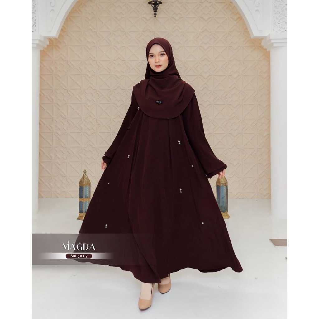(PREMIUM) ABAYA WANITA MUSLIMAH // GAMIS SULTAN // BAJU KONDANGAN MEWAH // BAHAN CERRUTY APLIKASI PA