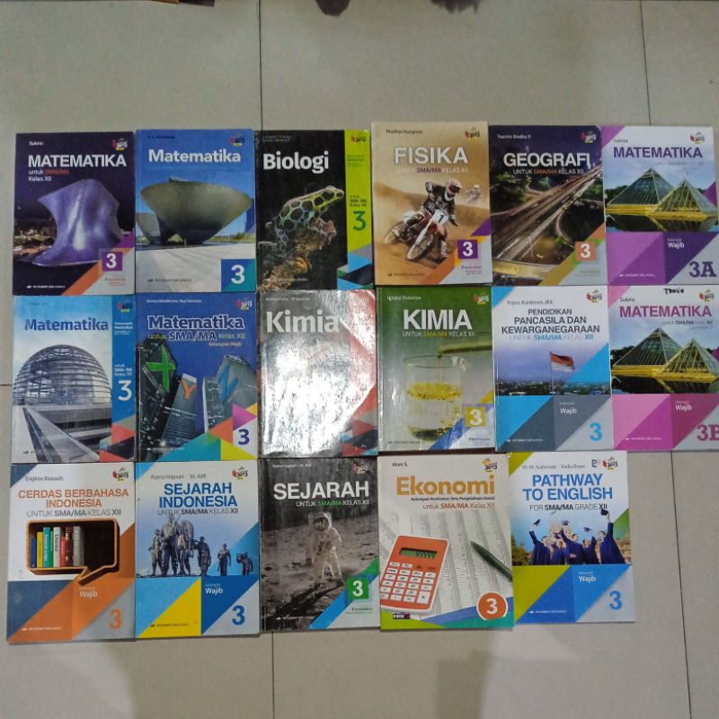 BUKU PAKET PELAJARAN SMA KELAS XII ERLANGGA / BUKU PELAJARAN SMA KELAS 12 XII ERLANGGA