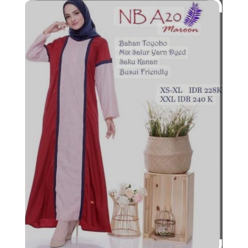 gamis Nibras NB A20 maroon