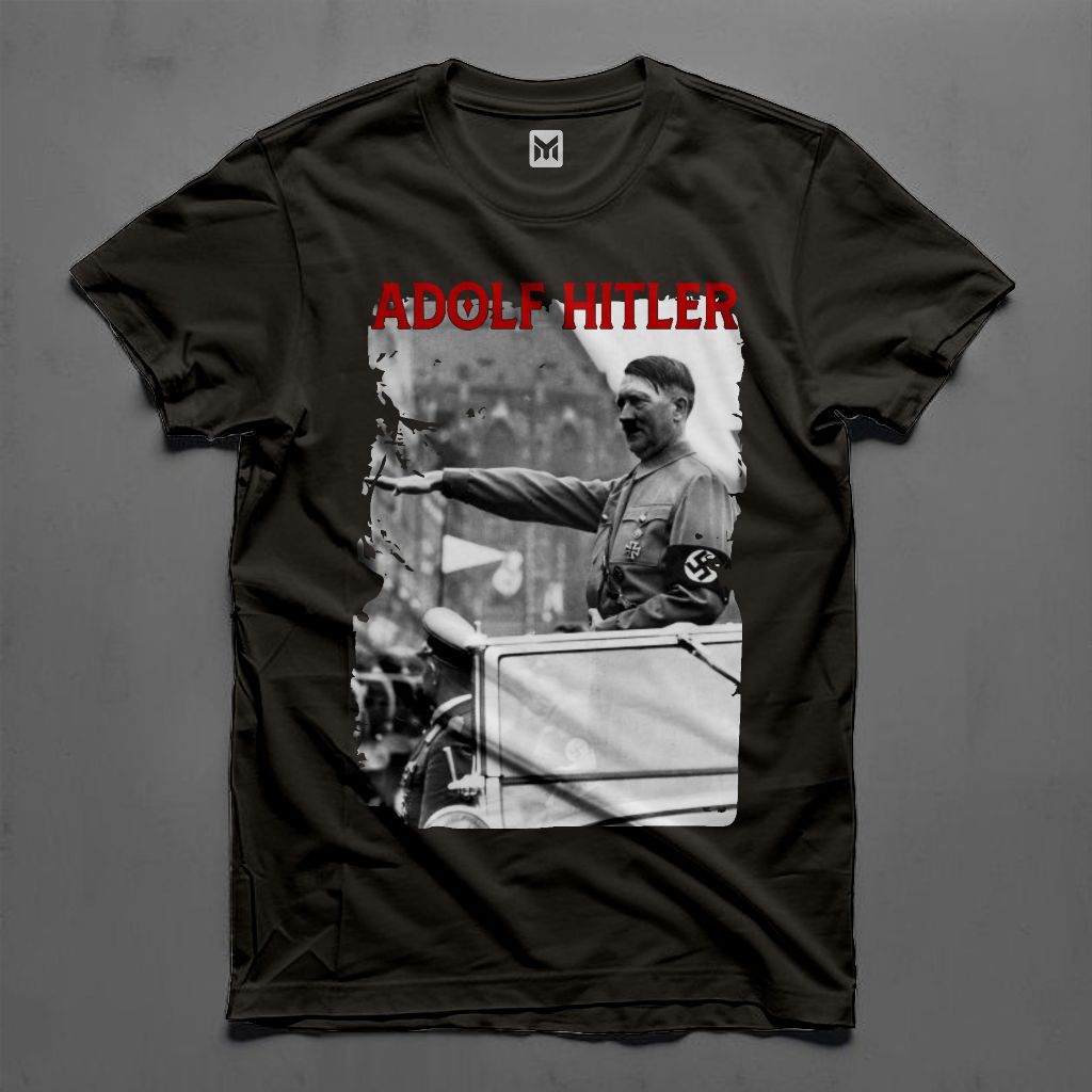 Kaos Distro Adolf Hitler Nazi Tokoh Dunia Sejarah Cotton Combed 24s
