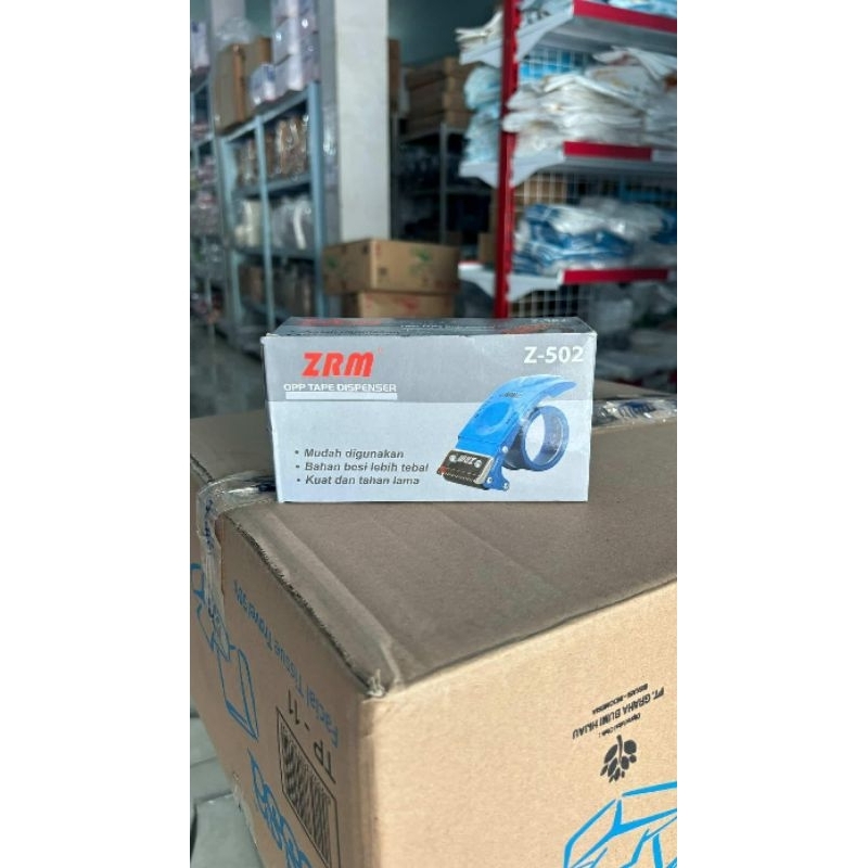 

zrm tape dispenser besar z502 untuk lakban besar kuat bahan besi lebih tebal
