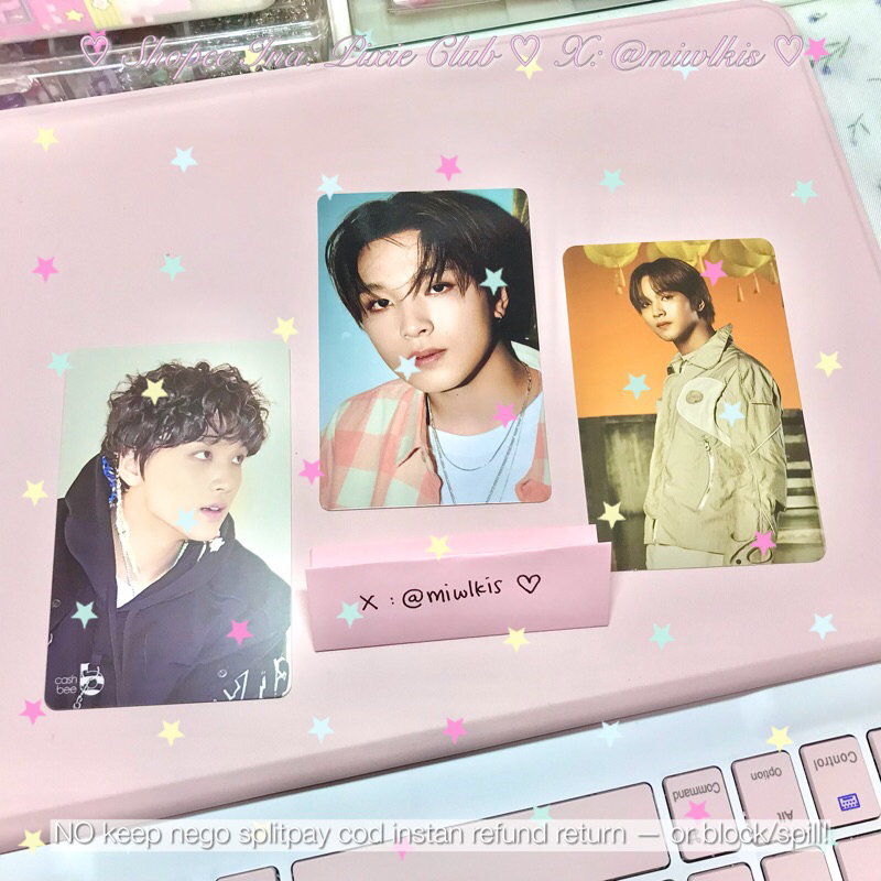 ( each | ww shi p ) photocard haechan nct official : cshbee neozone - binder hot sauce - photo frame
