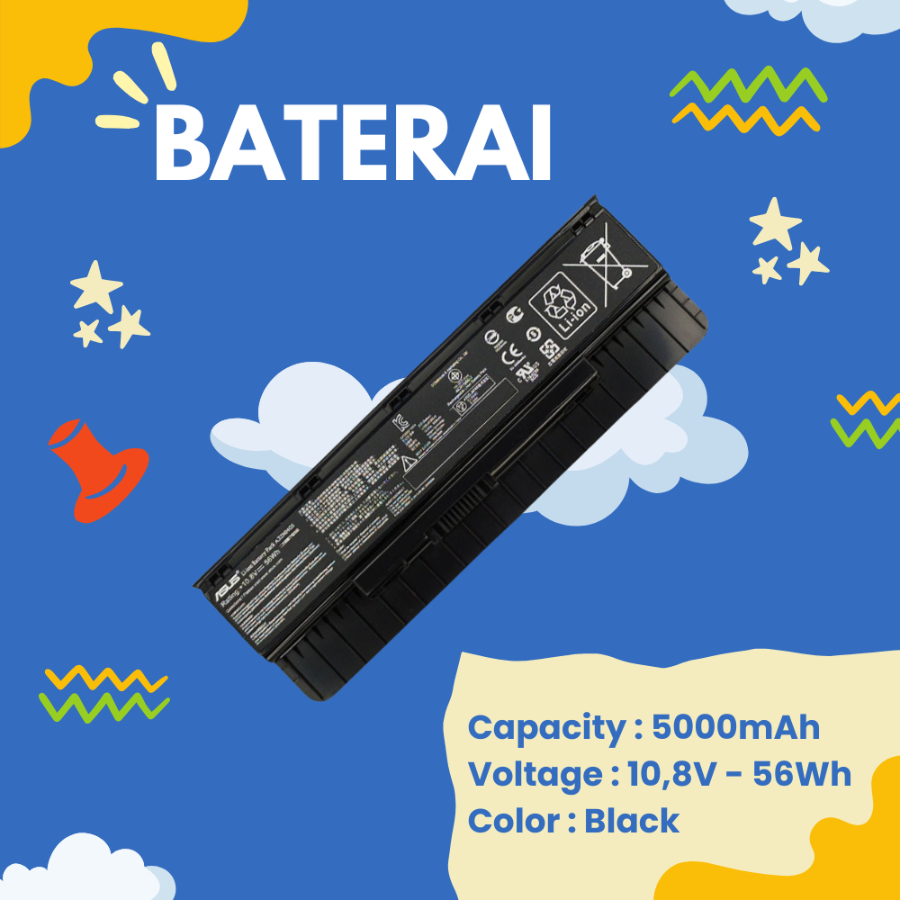 High Quality Baterai Laptop Asus ROG G551 Original - GARANSI