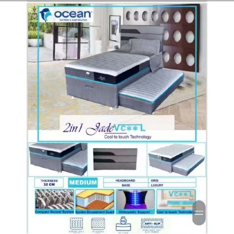 BedSorong Ocean Jade Vcool/ BedSorong 2In1/Bedsoronh sejuk