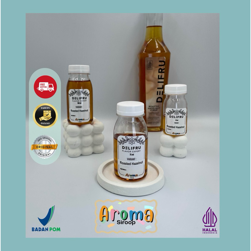 

Delifru Syrup - REPACK Delifru Syrup Roasted Hazelnut Premium ( 100ml - 75ml - 30ml) Asli 100% ORIGINAL