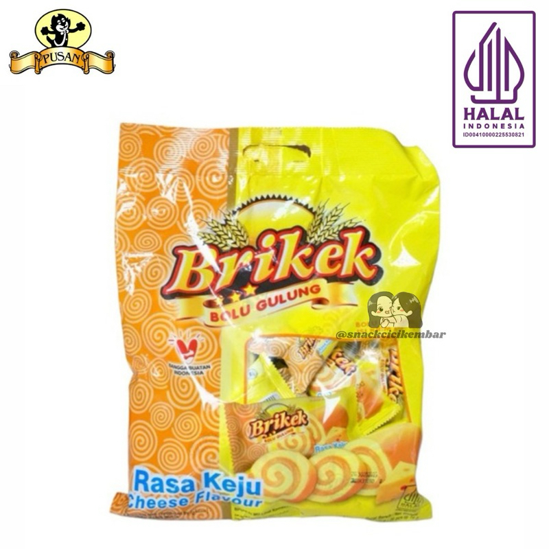 

PUSAN BRIKEK BOLU GULUNG RASA KEJU / BLACK FOREST 320gr ISI 20pcs