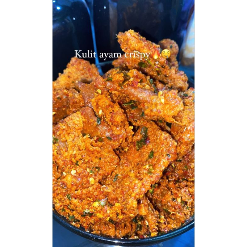 

Kulit crispy pedas daun jeruk